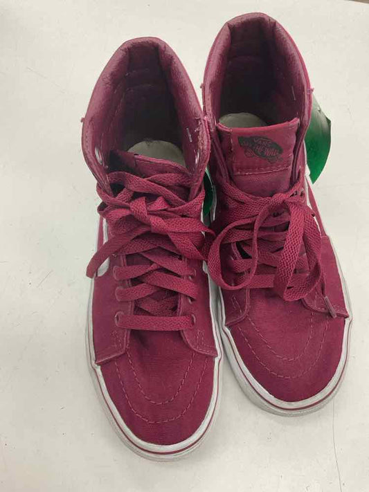 Vans (C) White Red Youth Shoe Size 4 (Youth) Casual Shoes