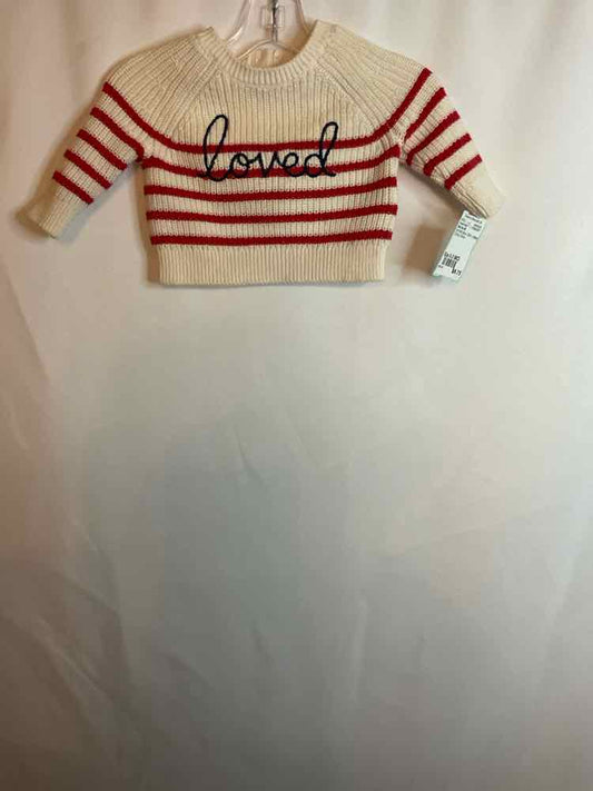 Baby Gap (B) Red White Blue Infant Size 0-3 MO SweaterHeavy