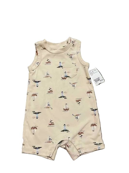 Little Lad  (B) Tan Infant Size 6-9 MO Boy's 1PC Casual