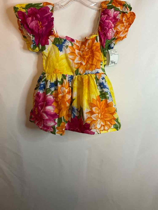 Janie and Jack (A) Floral Toddler Size 5 TankTop