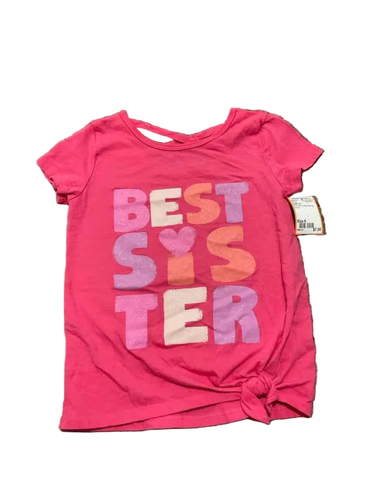 Carters (C) Pink Youth Size 6 Girl's SSTop