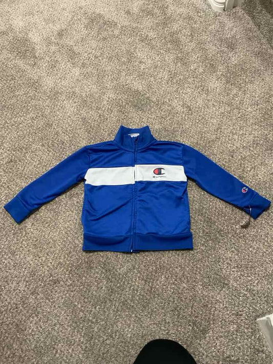 Champion (C) White Blue Toddler Size 2T Boy's AthleticSweatshirt