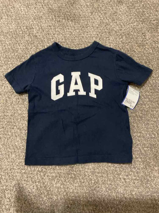 Baby Gap (B) White Blue Infant Size 18-24 MO Boy's SSTop