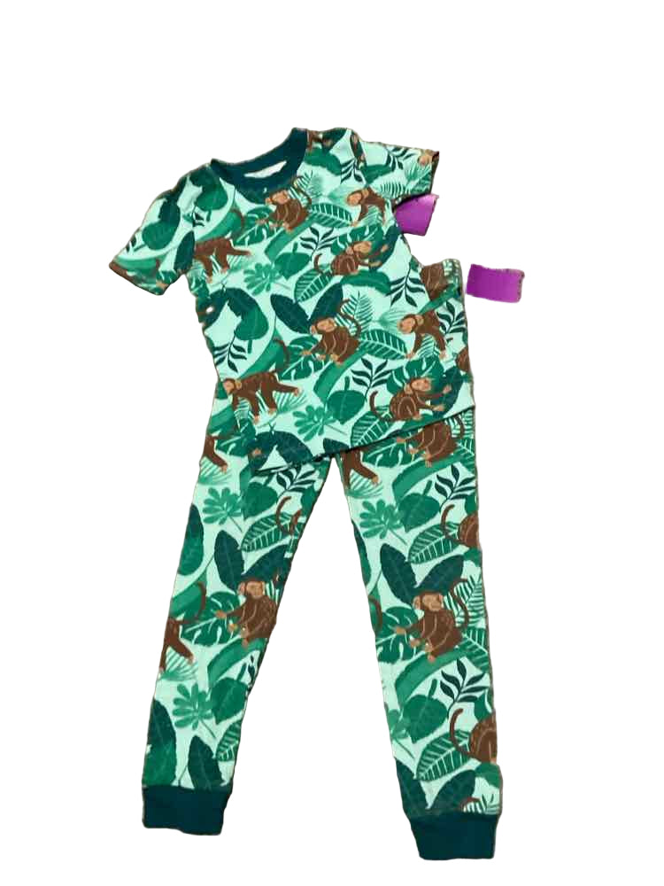 Members Mark (E) Brown Green Toddler Size 4 Boy's 2PCSleepwear