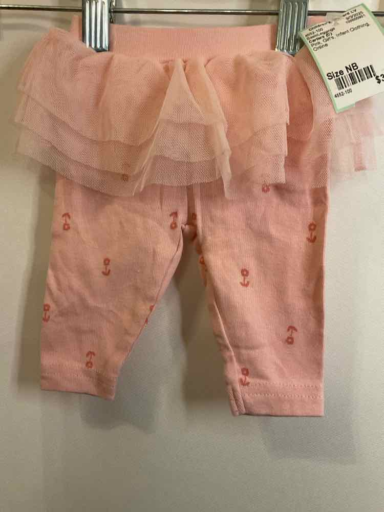 Carters (C) Pink Infant Size NB BasicLeggings