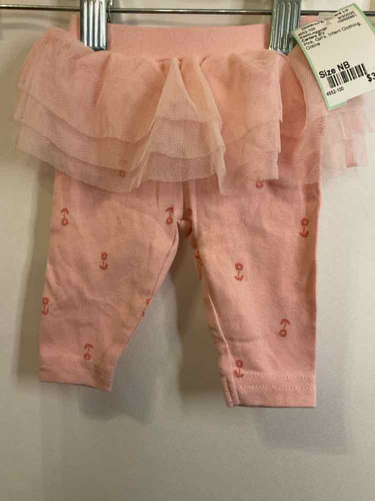Carters (C) Pink Infant Size NB BasicLeggings