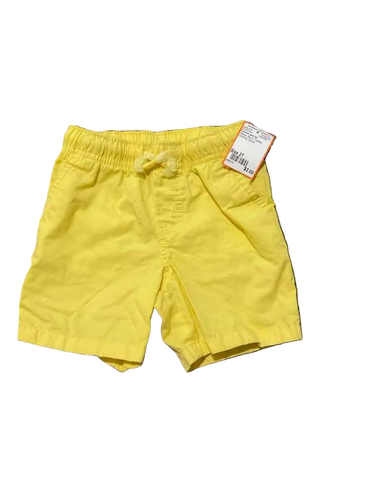 Cat and Jack (D) Yellow Toddler Size 2T Boy's ShortChino