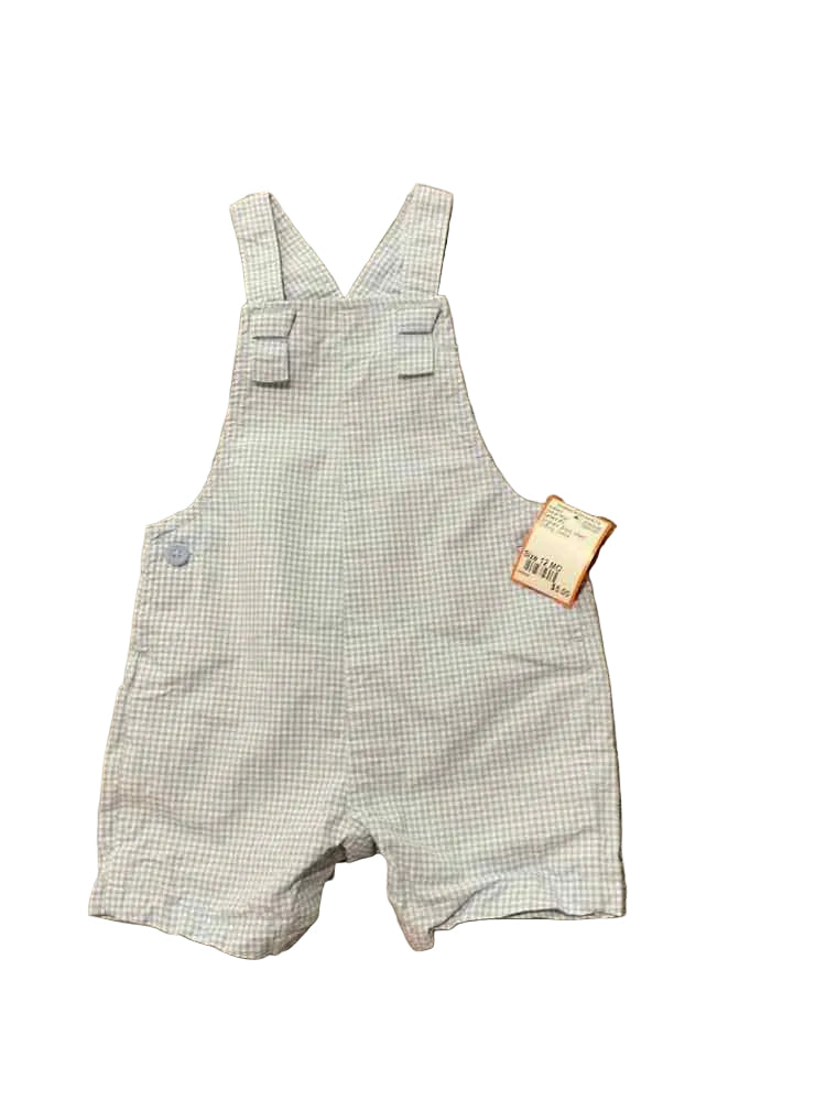 Carters (C) Gingham Infant Size 12 MO Boy's Overall Short