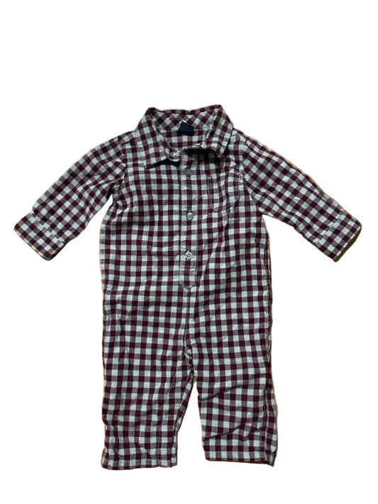 Baby Gap (B) Gingham Infant Size 6-12 MO Boy's 1PC Dressy
