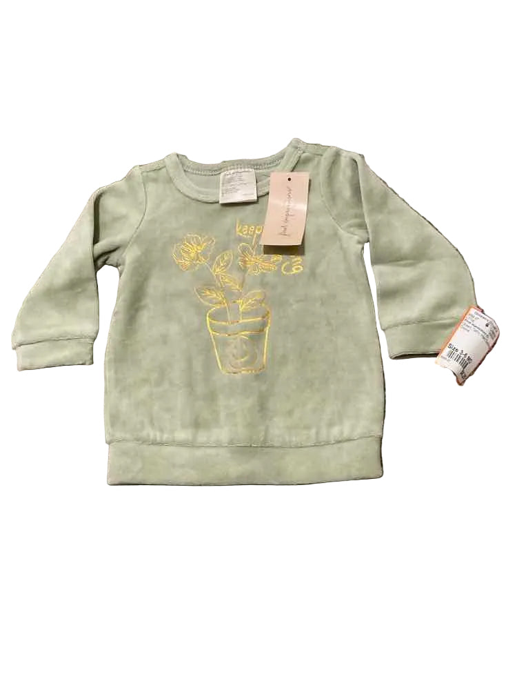 First Impressions (C) Green Infant Size 3-6 MO Girl's LSTop