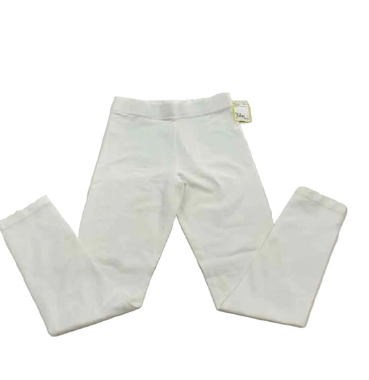Primary (C) White Youth Size 12 Girl's BasicLeggings