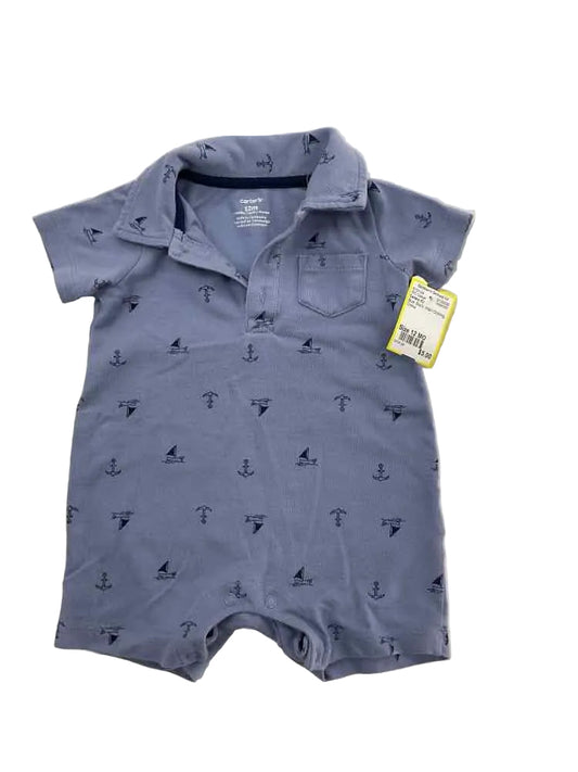 Carters (C) Blue Infant Size 12 MO Boy's 1PC Casual