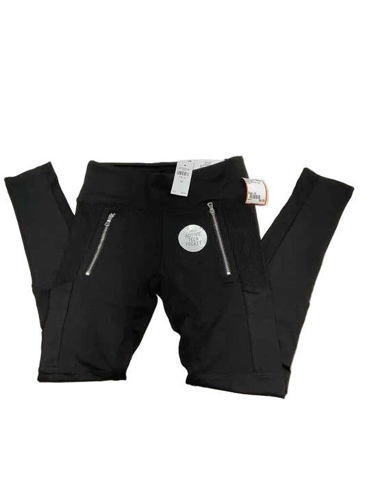 Justice (D) Black Youth Size 12 Girl's AthleticLeggings