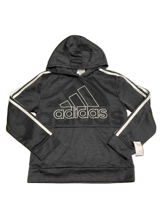 Adidas (B) White Gray Youth Size 10-12 Boy's AthleticSweatshirt