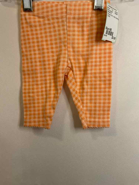 Carters (C) Orange Infant Size NB BasicLeggings