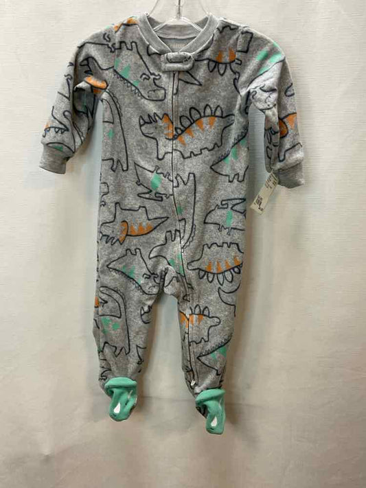 Carters (C) Dino Print Infant Size 9 MO 1PCSleepwear