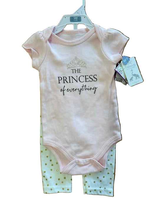 D Brand Pink Infant Size 0-3 MO Girl's 2PC Casual