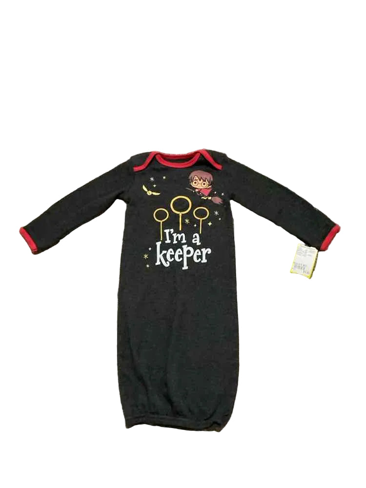 Harry Potter (D) Red Black Infant Size 0-6 MO Boy's Nightgown