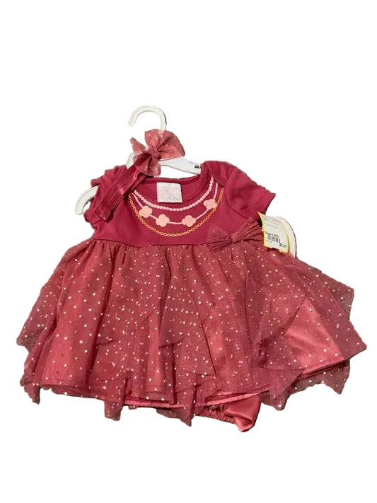 D Brand Maroon Infant Size 6 MO Girl's CasualDress
