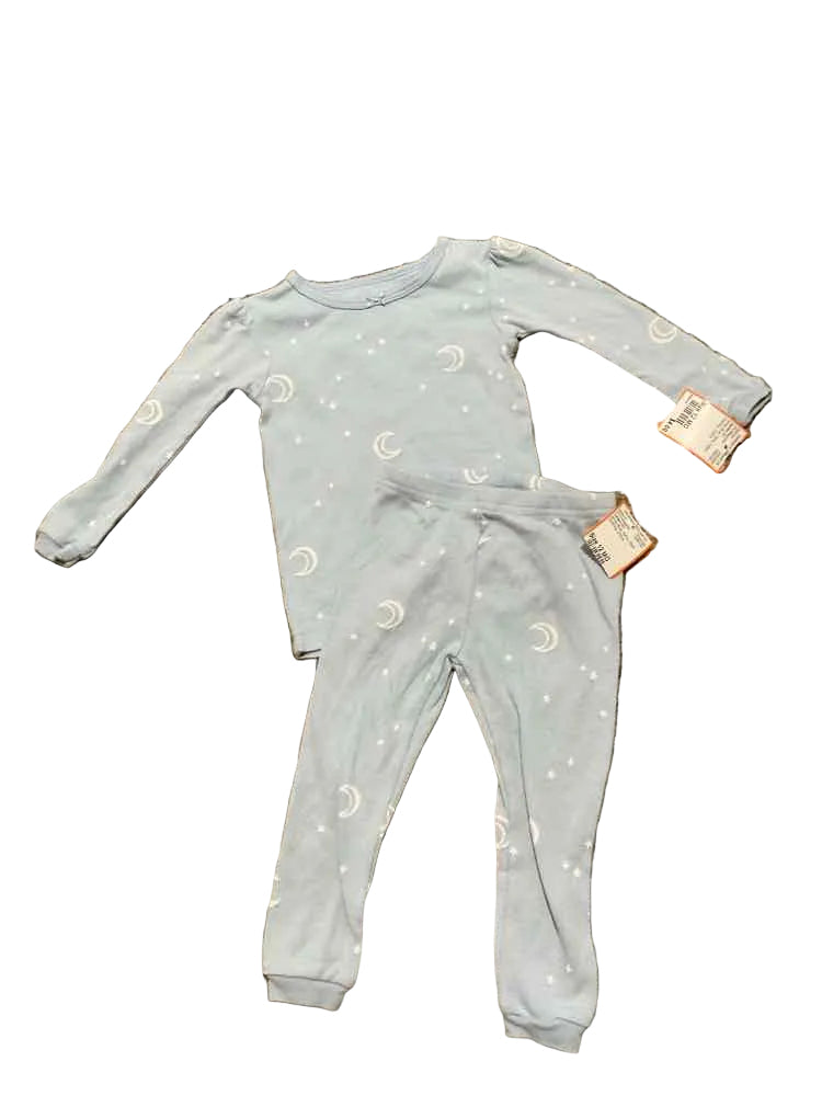 Carters (C) White Blue Infant Size 12 MO Girl's 2PCSleepwear