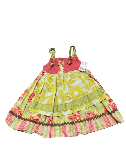 Matilda Jane (AA) Red Green Toddler Size 4 Girl's Sundress