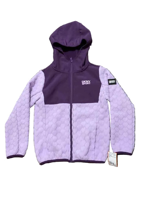 DKNY (A) Purple Youth Size 6 Girl's Jacket Fleece