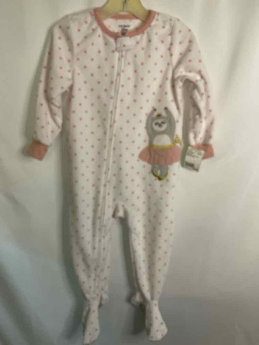 Carters (C) White Pink Infant Size 24 MO 1PCSleepwear