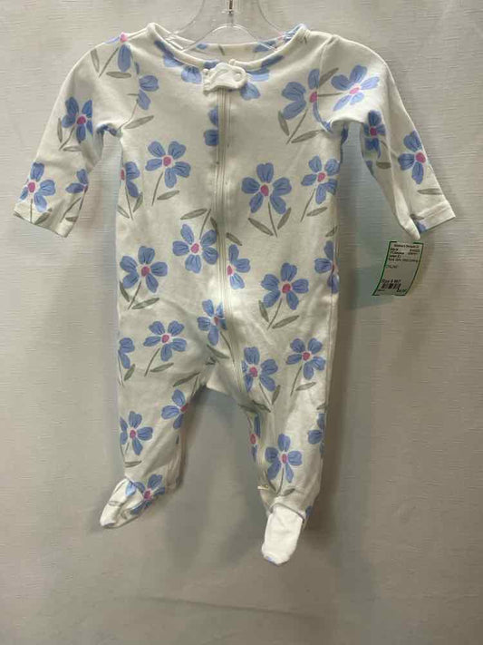 Carters (C) Floral Infant Size 6 MO 1PCSleepwear