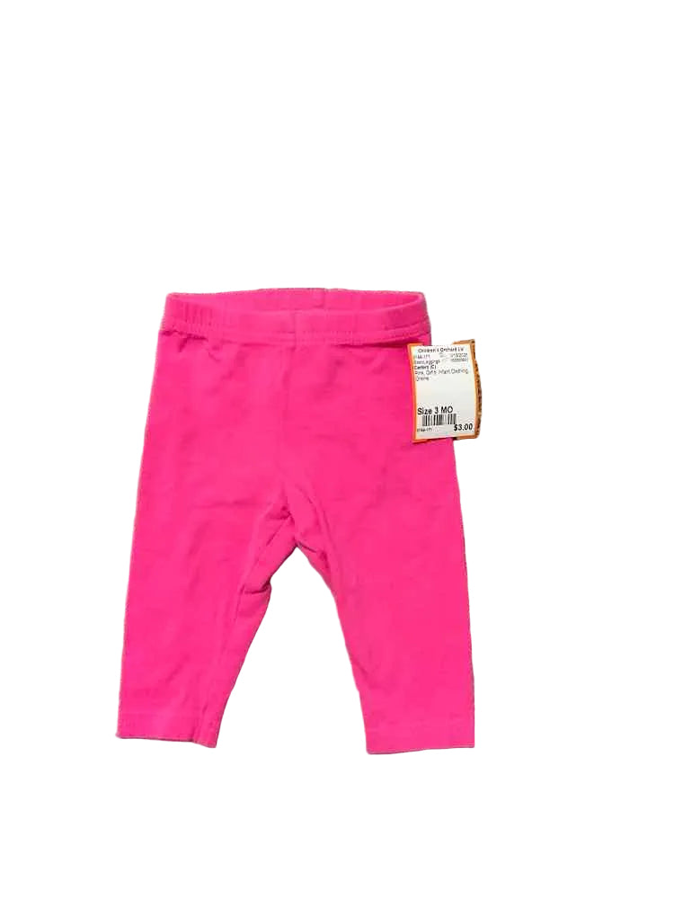 Carters (C) Pink Infant Size 3 MO Girl's BasicLeggings