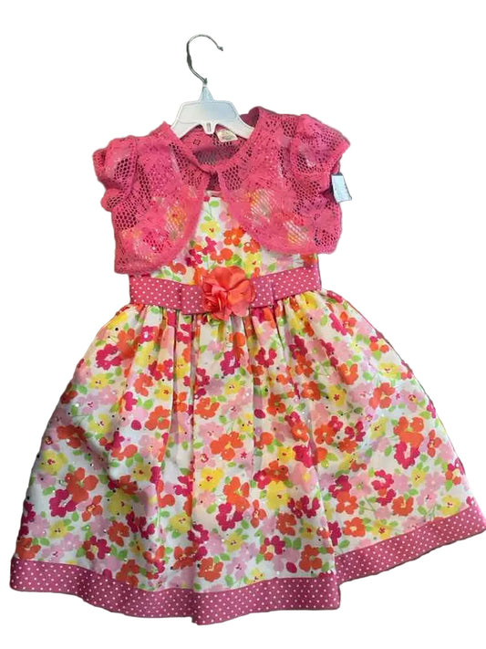 Sweet Heart Rose (C) Floral Toddler Size 5 Girl's CasualDress