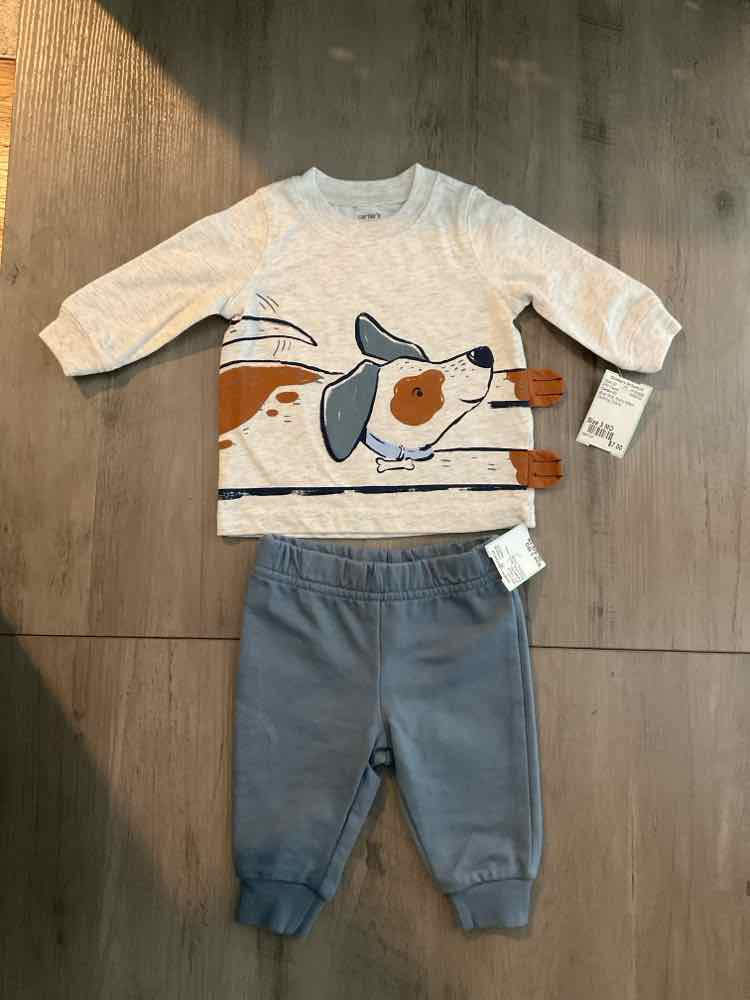 Carters (C) Blue Gray Infant Size 3 MO Boy's 2PC Casual