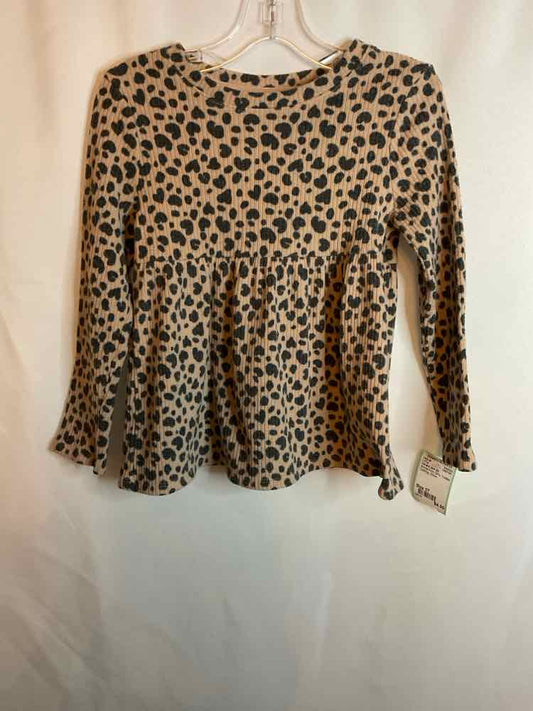 Cat and Jack (D) Animal Print Toddler Size 5T LSTop
