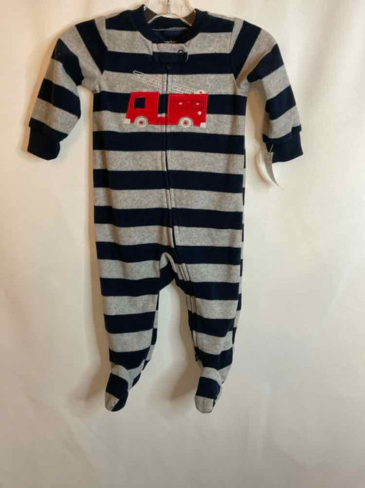 Carters (C) Red Blue Infant Size 6 MO 1PCSleepwear