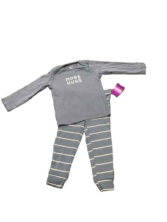 Carters (C) White Blue Infant Size 18 MO Boy's 2PCSleepwear