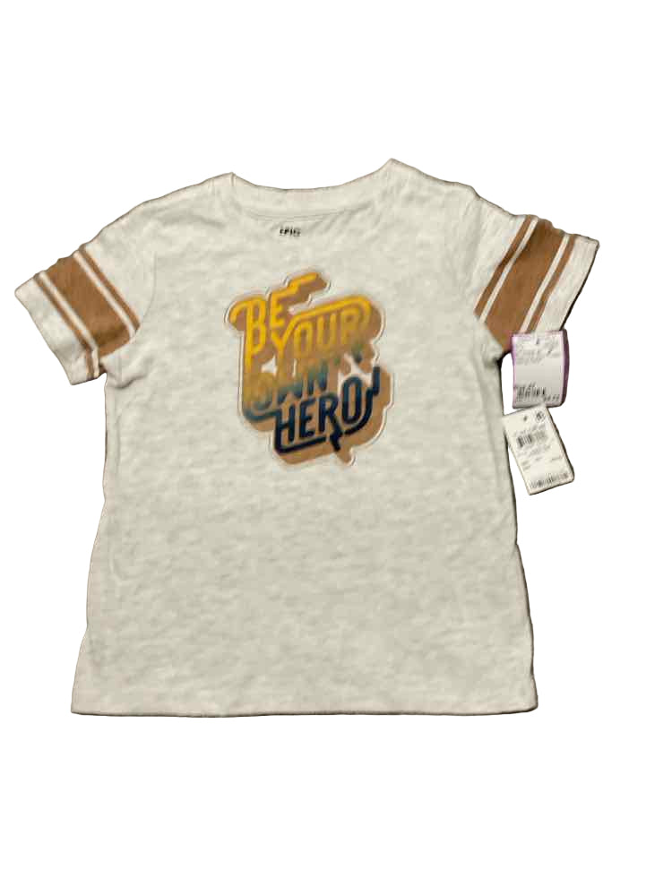 Epic Threads (D) Brown Grey Toddler Size 4T Boy's SSTop
