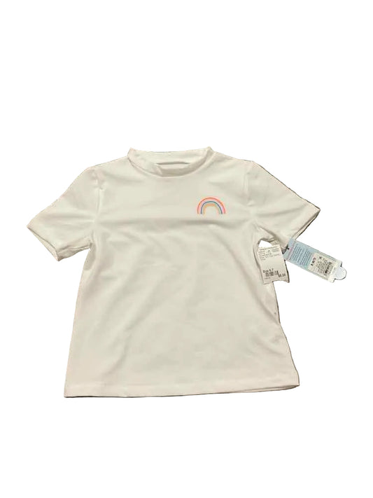 Cat and Jack (D) White Youth Size 6-7 Girl's SwimTop