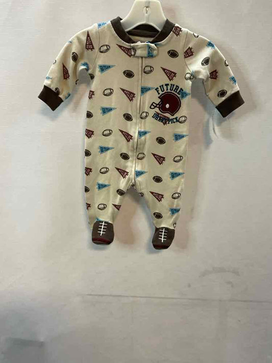 Koala Baby (D) Brown Blue Infant Size 0-3 MO 1PCSleepwear