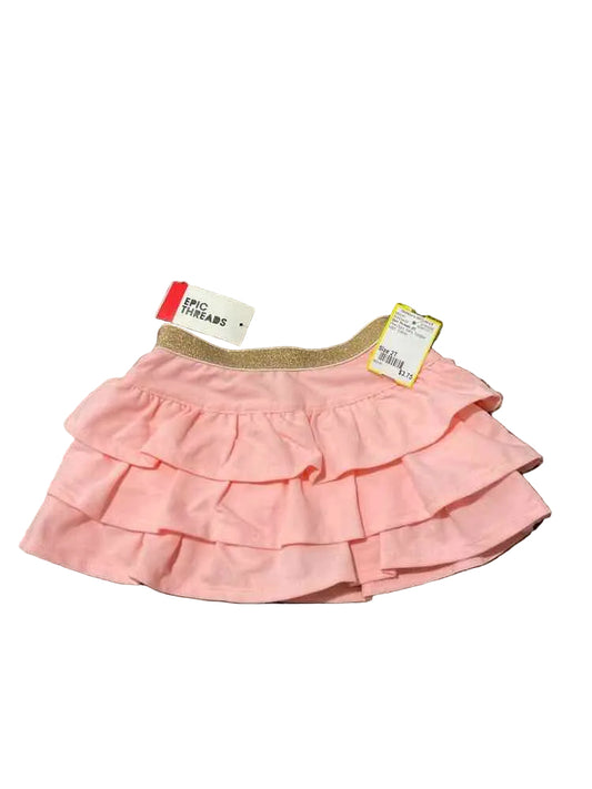 Epic Threads (D) Pink Gold Toddler Size 2T Girl's SkirtCasual