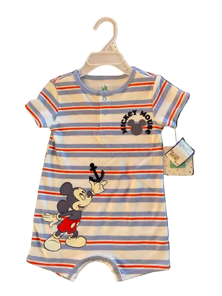 Disney Babies (C) Striped Infant Size 12 MO Boy's 1PC Casual