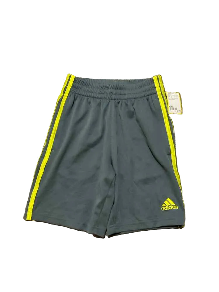 Adidas (B) Green Gray Youth Size 8 Boy's ShortAthletic