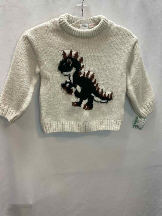 Zara (B) Dino Print Toddler Size 3T SweaterHeavy