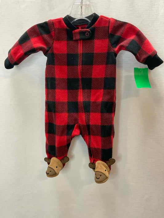 Carters (C) Gingham Infant Size NB 1PCSleepwear