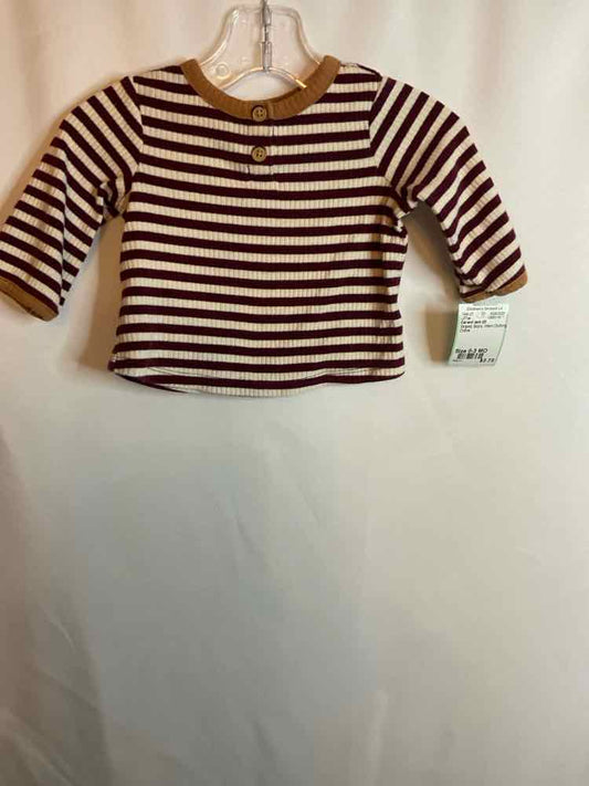 Cat and Jack (D) Striped Infant Size 0-3 MO LSTop