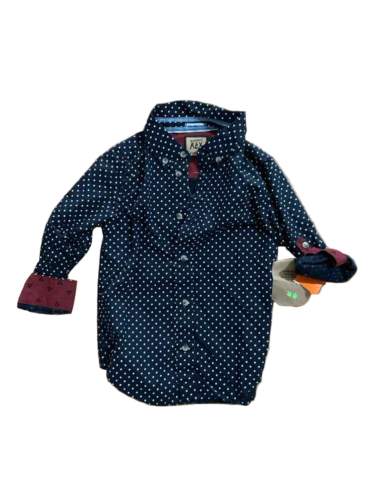 Maximus Rex(D) Polka Dot Toddler Size 4 Boy's ButtondownLS