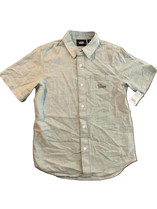 Vans (C) Mint Green Youth Size Small Boy's ButtondownSS