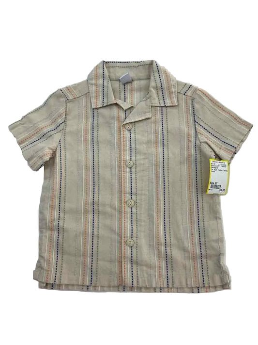 Old Navy (C) Tan Toddler Size 2T Boy's ButtondownSS