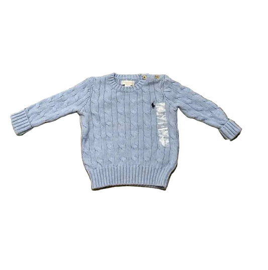 Ralph Lauren (A) Blue Infant Size 6 MO Boy's Sweatshirt