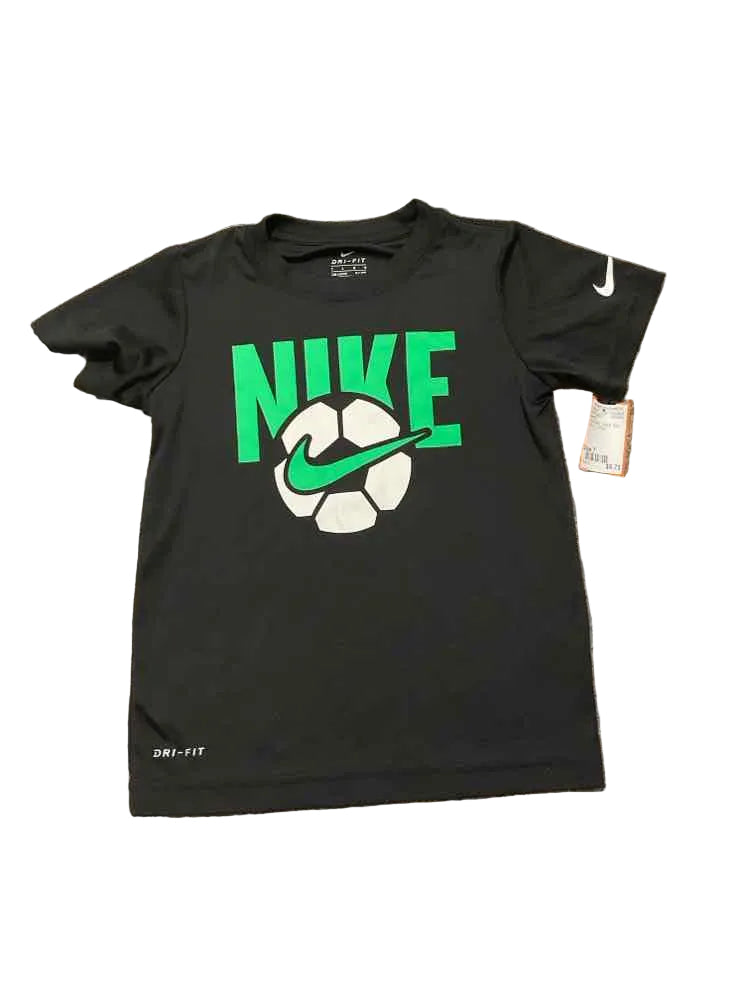Nike (B) Green Black Youth Size 7 Boy's AthleticTopSS