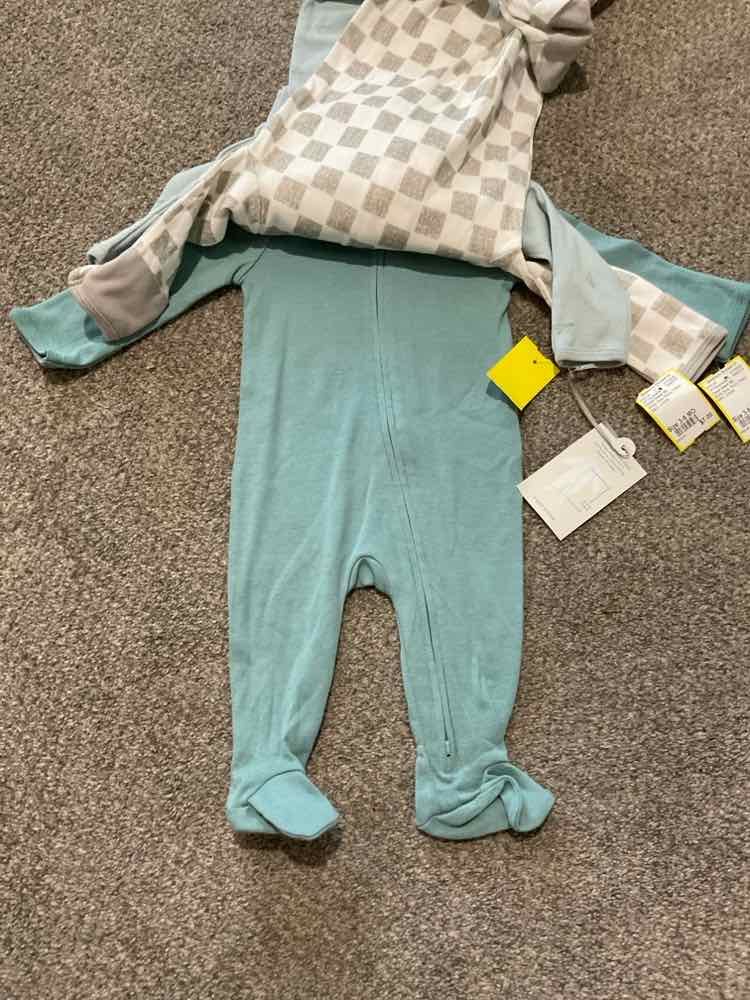 Cloud Island (D) White Blue Infant Size 3-6 MO Boy's 3PCSleepwear