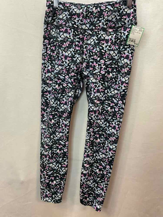 Avia (E) Black Purple Youth Size 10-12 AthleticLeggings